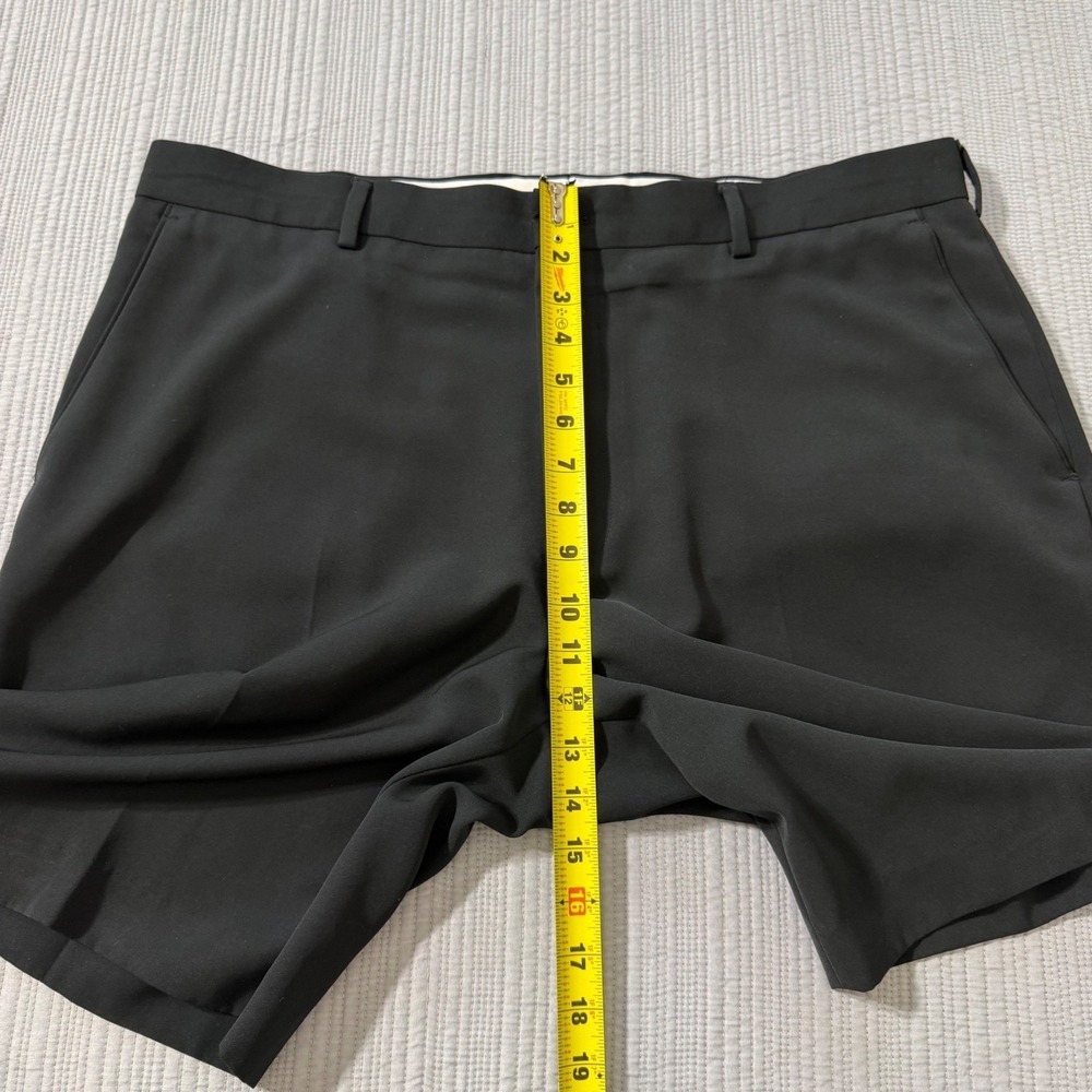 Alan Flusser Golf Mens Size 40 Black Polyester Flat Front Performance Shorts - Picture 4 of 14